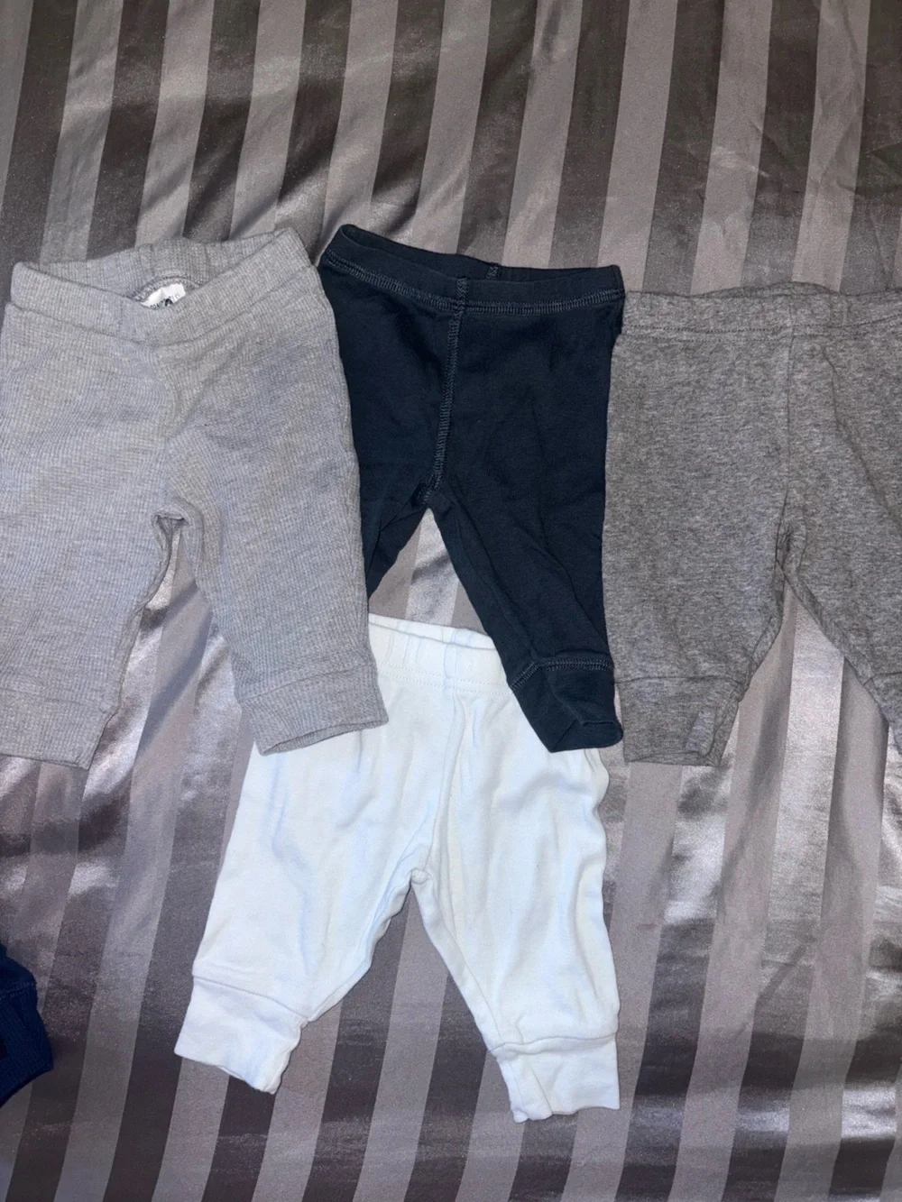 Carter's Navy, Gray, Black & White Toddler Joggers and Onesies Bundle